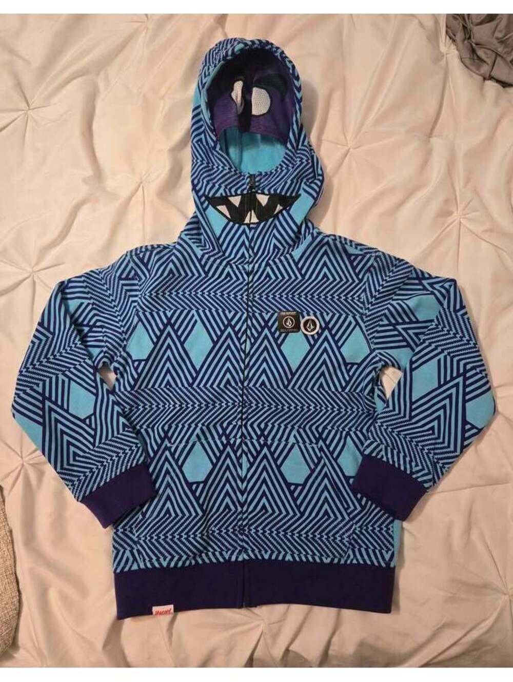 Y2K Volcom Full Zip Monster Hoodie